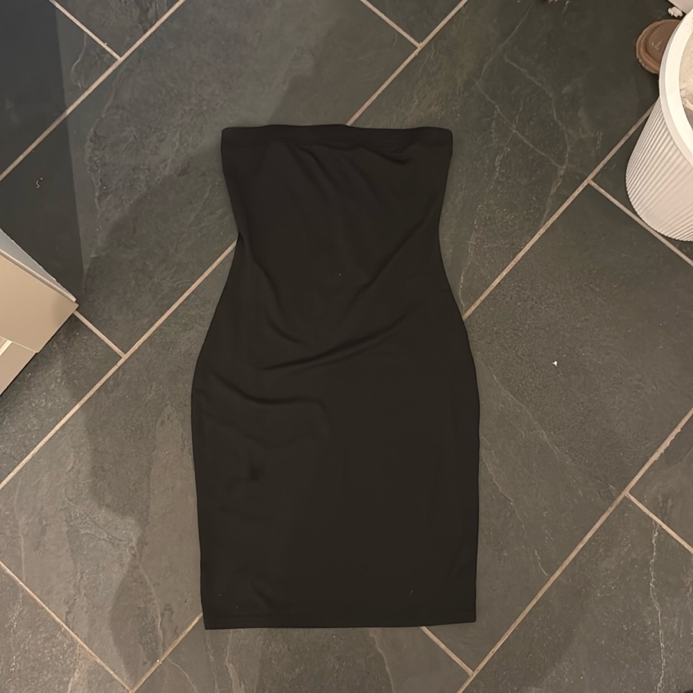 Black tube dress
